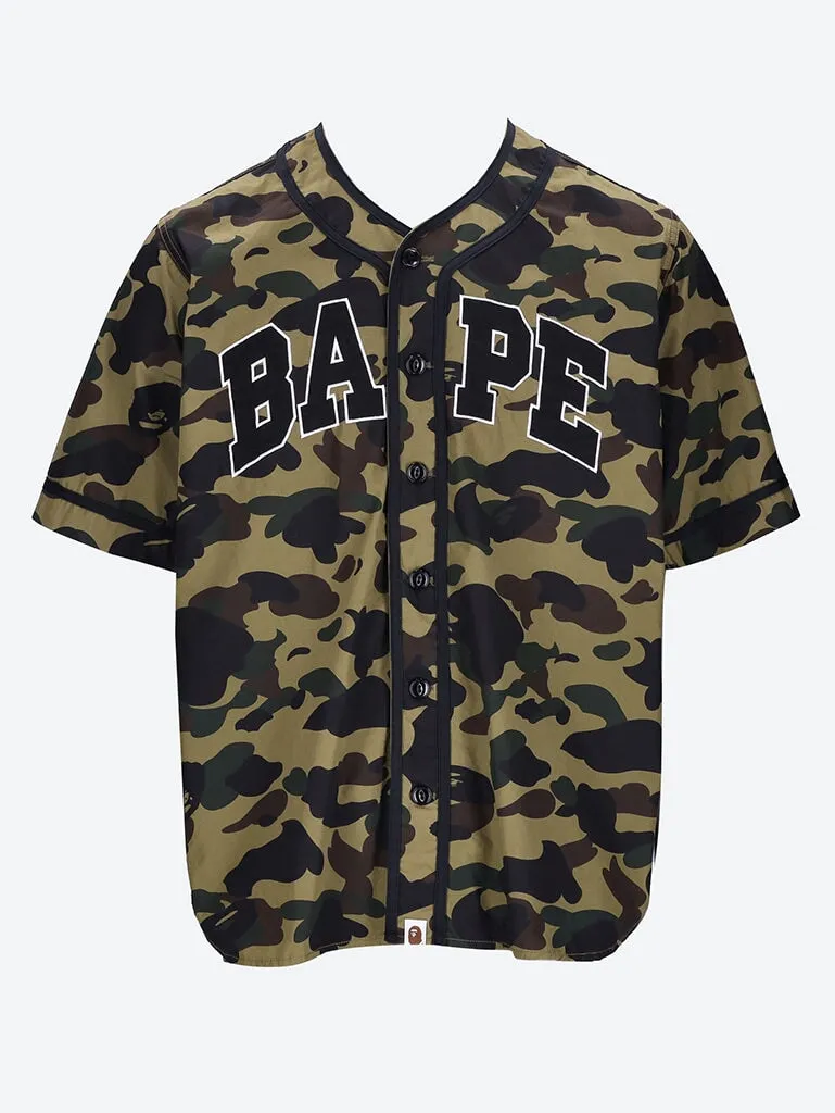 Camo Baseball Shirt with 1st-Inspired Design
