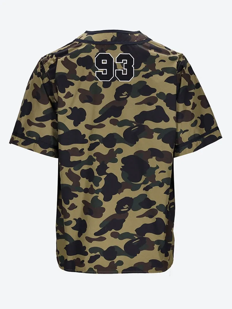 Camo Baseball Shirt with 1st-Inspired Design