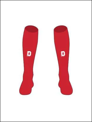 2024 DOLPHINS MENS PLAYING SOCKS RED