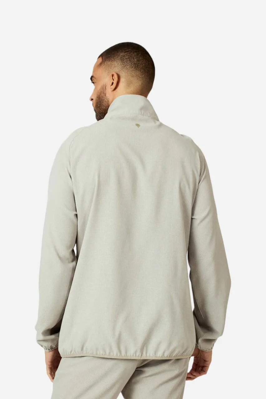 7 Diamonds Oxygenate Solid Quarter-Zip Pullover in Sand