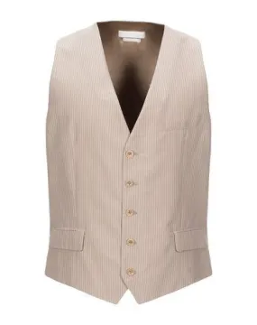 Alexander Mcqueen Man Waistcoat Sand 44 suit