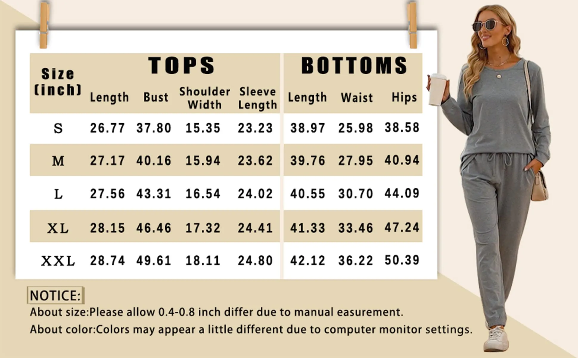 Aloodor Sweatsuit for Women 2 Piece Outfits for Womens Crewneck Sweatshirts Pullover