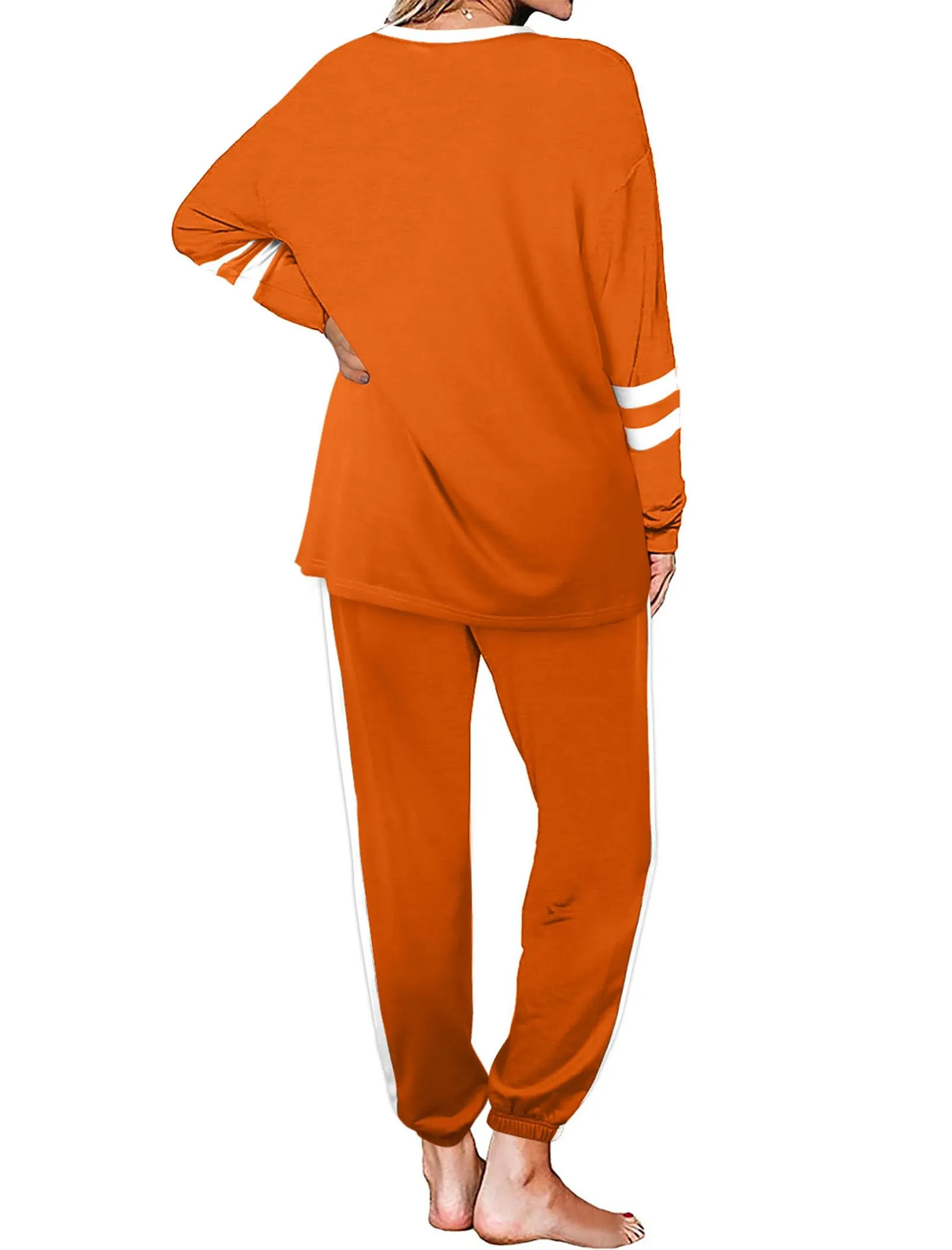Aloodor Sweatsuit for Women 2 Piece Outfits for Womens Crewneck Sweatshirts Pullover
