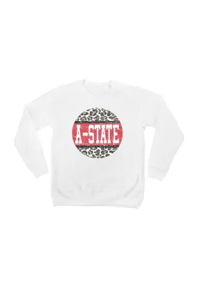 ARKANSAS STATE RED WOLVES "SCOOP & SCORE" YOUTH PERFECT CREW SWEATSHIRT