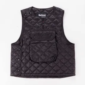 BARBOUR X ENGINEERED GARMENTS POP QUILTED VEST BLACK