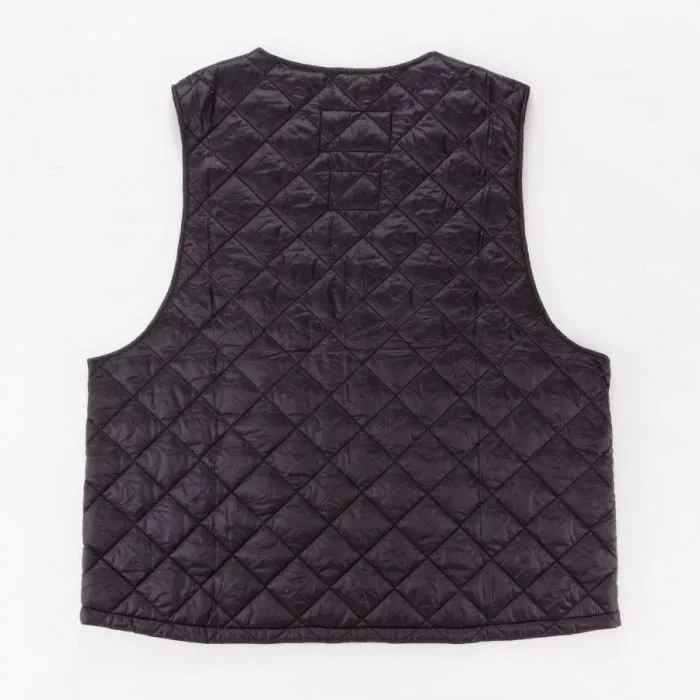 BARBOUR X ENGINEERED GARMENTS POP QUILTED VEST BLACK