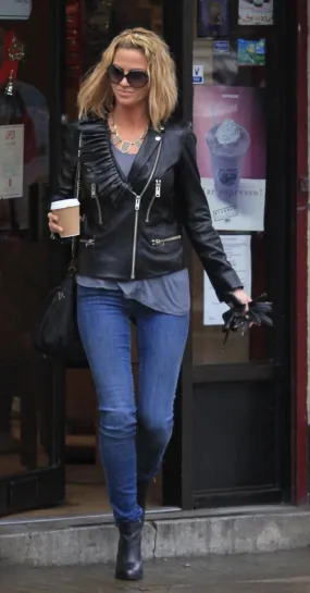Black biker Jacket for Women By TJS