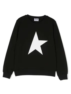 Black Sweatshirt with White Star