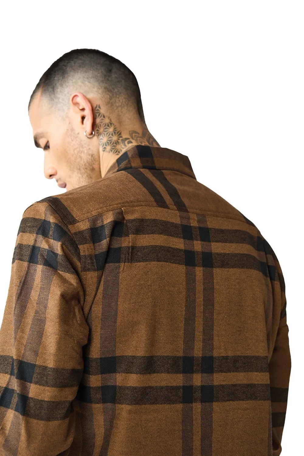 Brown Blast Stripe Regular Fit Shirt