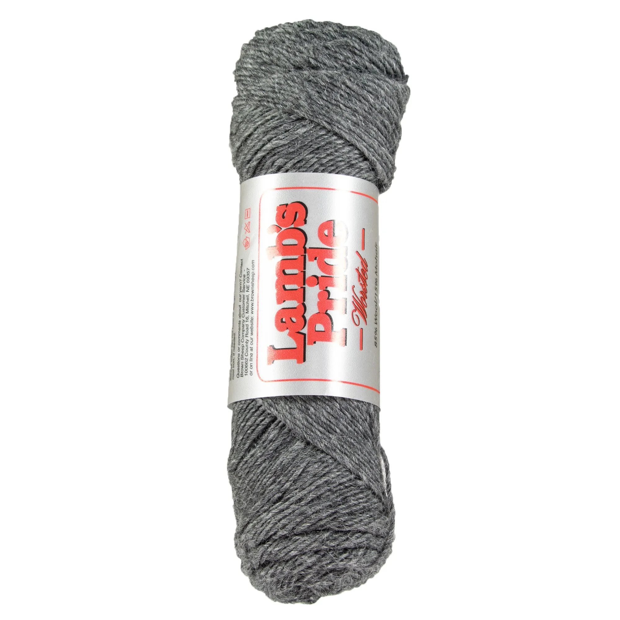 Brown Sheep Lamb's Pride Worsted Yarn - M004 Charcoal Heather