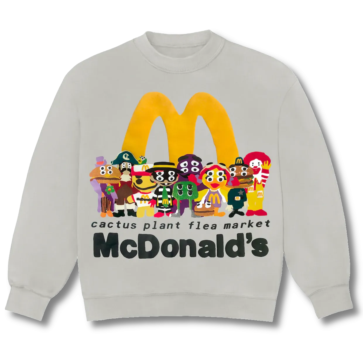 Cactus Plant Flea Market x McDonald's Cactus Buddy! And Friends Crewneck Cement