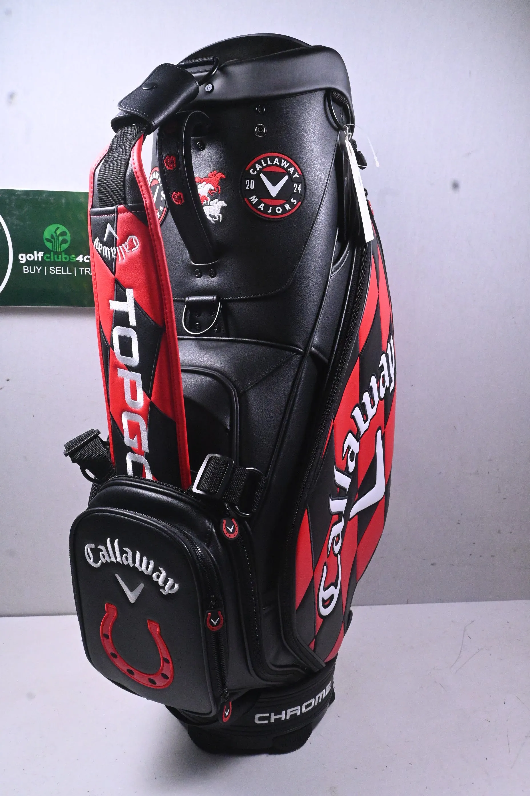 Callaway 2024 PGA Championship Tour Bag / 6-Way Divider / Black & Red