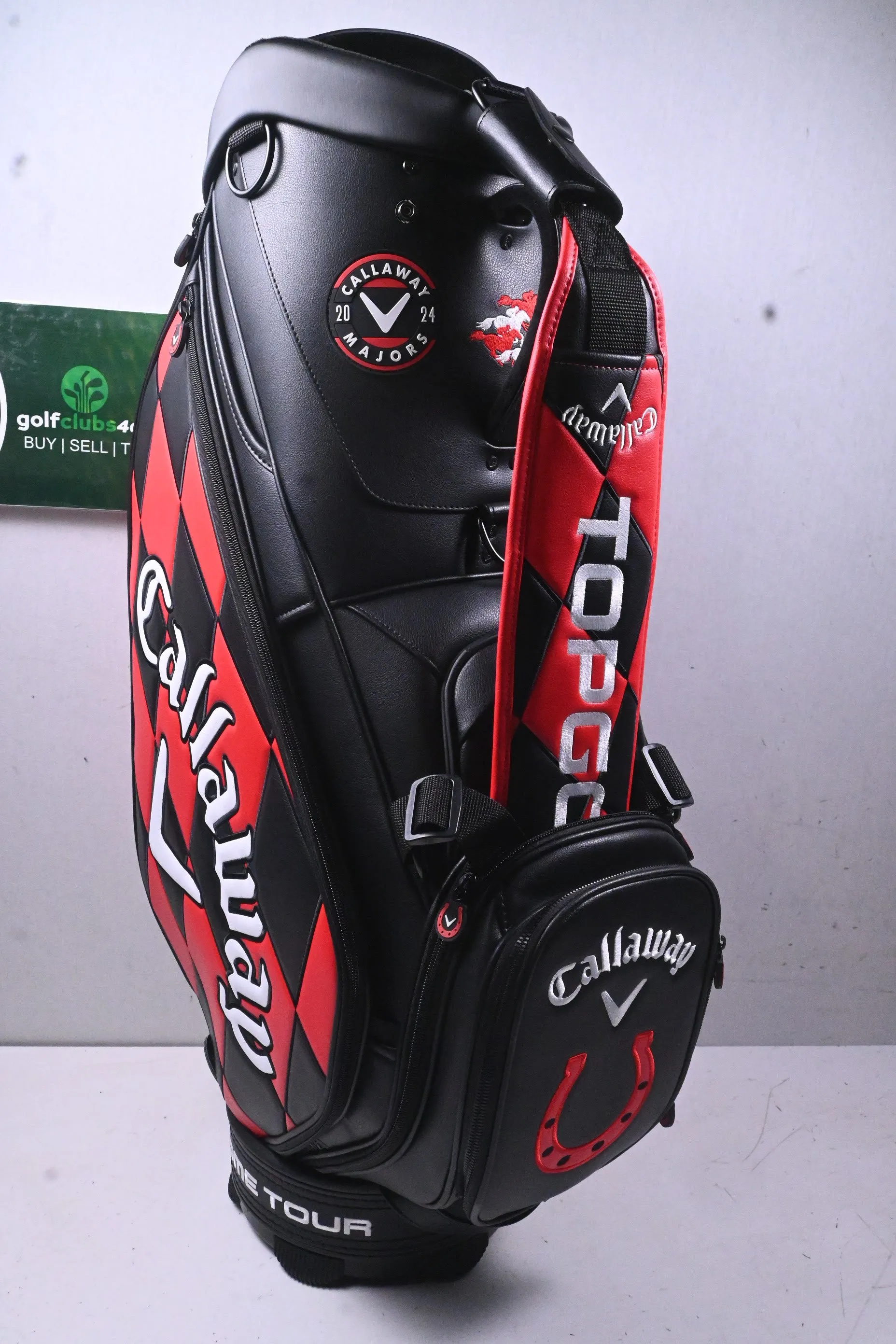 Callaway 2024 PGA Championship Tour Bag / 6-Way Divider / Black & Red
