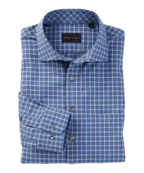 Charles Grid Pattern Long Sleeve Sports Shirt