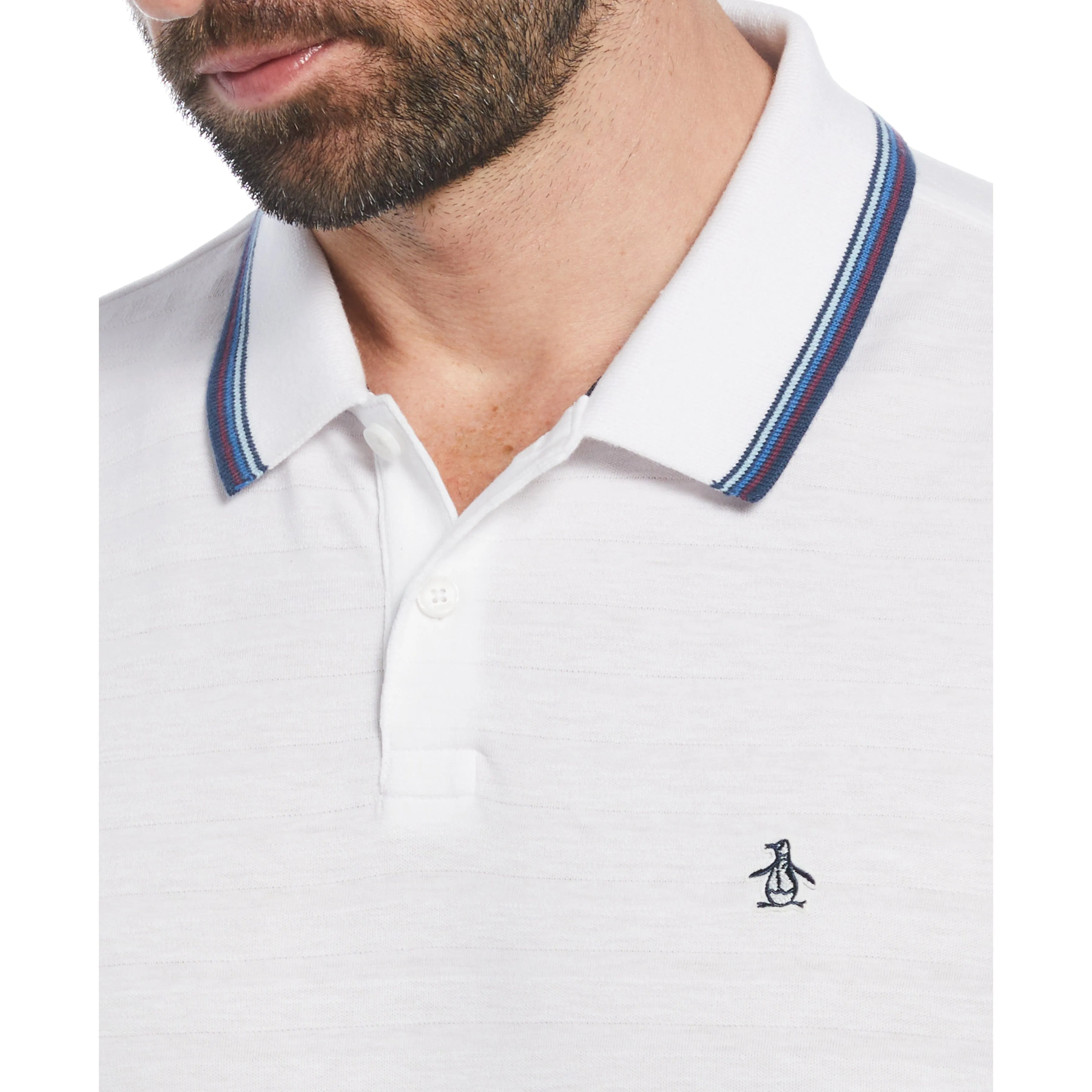 Cotton Jacquard Solid Polo