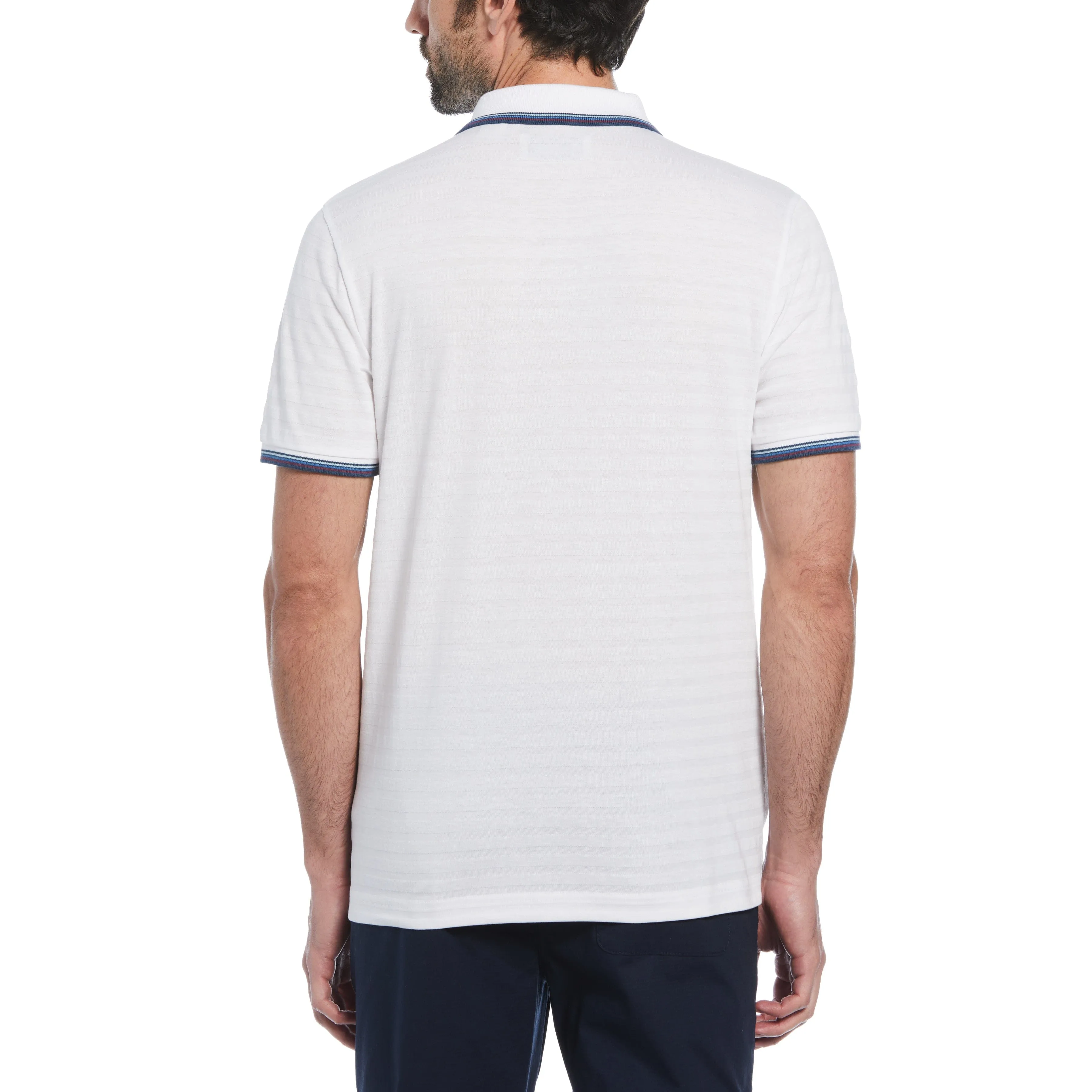 Cotton Jacquard Solid Polo