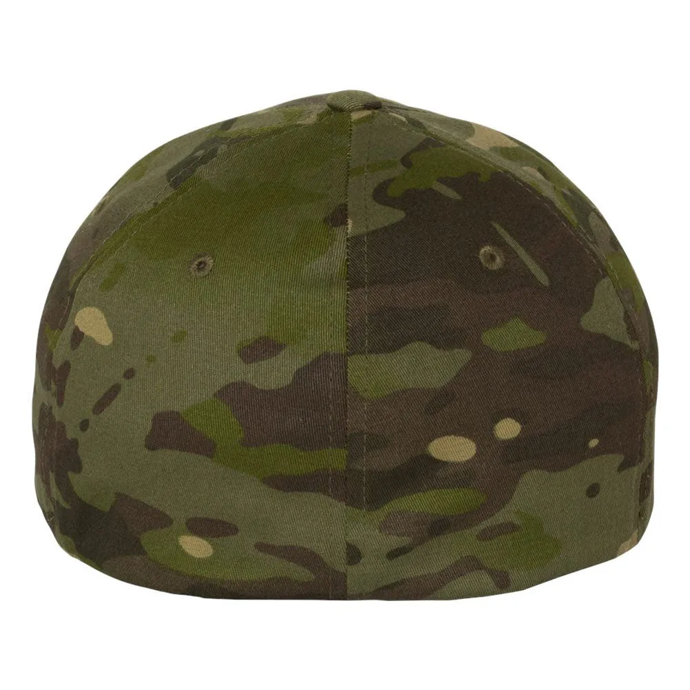 Customize Birth Year Birthday Retro Vintage 6 Panel Mid Profile Flexfit Closed Back Twill Cap - From Small to 2XL Big Size