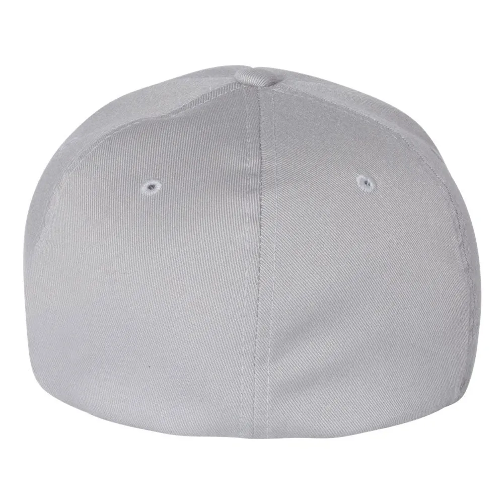 Customize Birth Year Birthday Retro Vintage 6 Panel Mid Profile Flexfit Closed Back Twill Cap - From Small to 2XL Big Size
