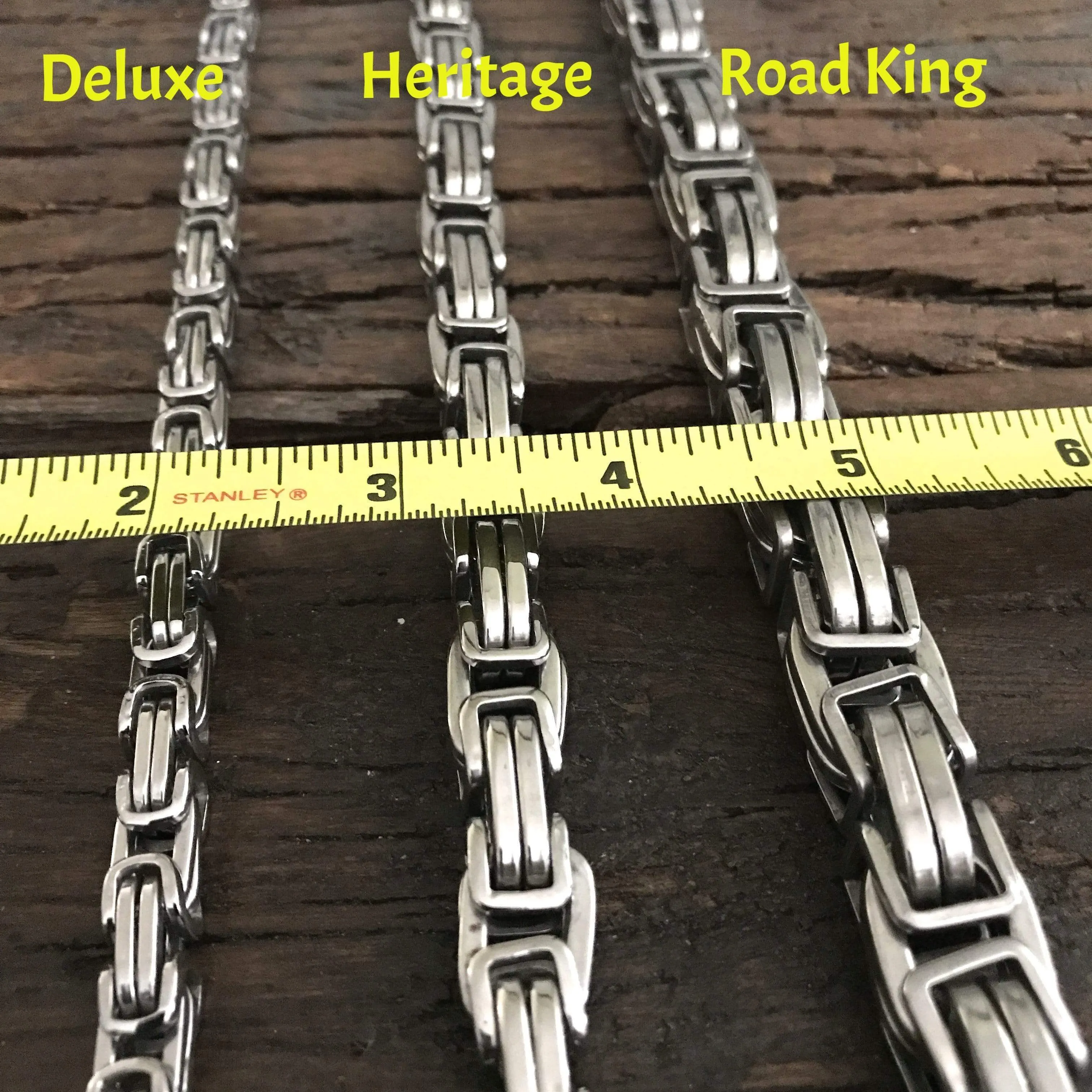 Daytona Bracelet - Silver & Black - Deluxe - 1/4 inch wide - B40