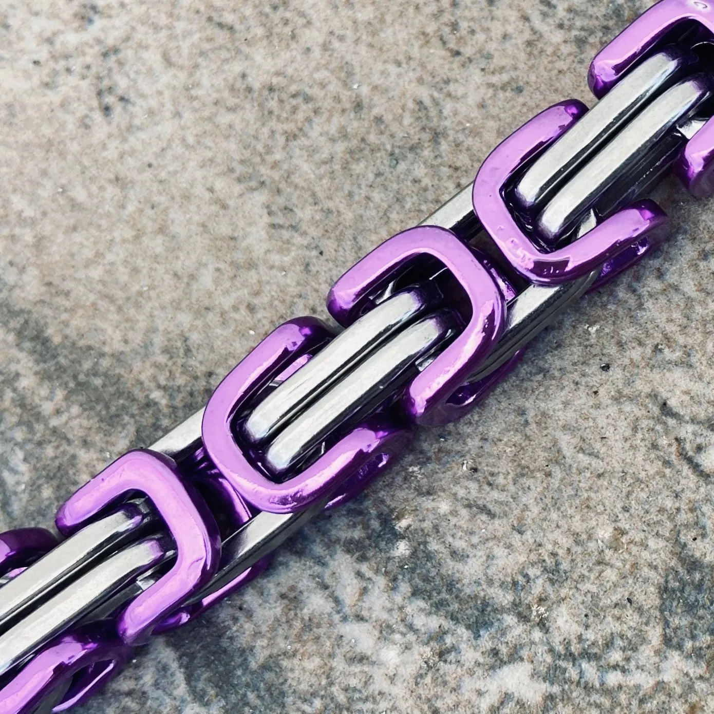 Daytona - Purple & Silver - Deluxe - 1/4 inch wide - B30 CLEARANCE