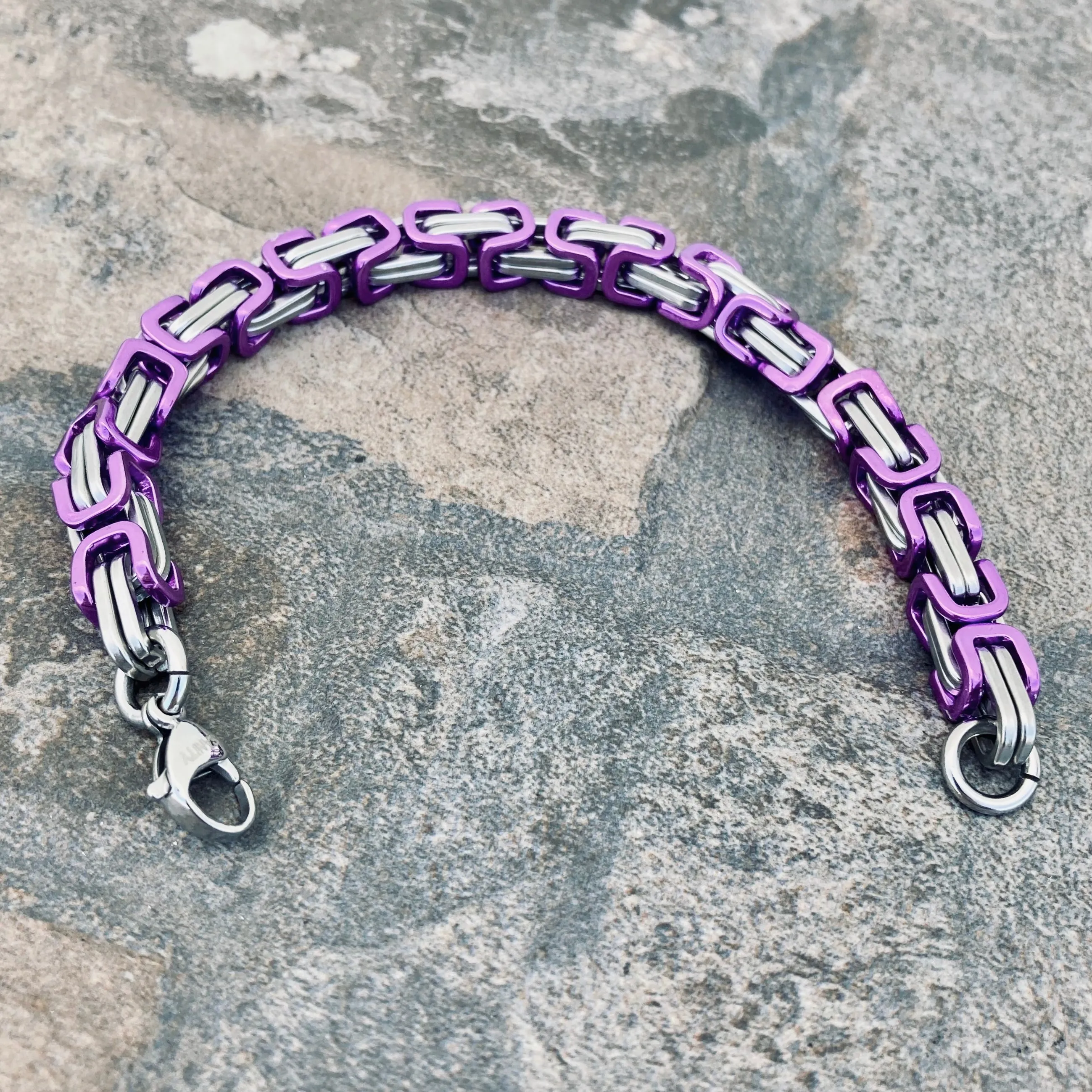 Daytona - Purple & Silver - Deluxe - 1/4 inch wide - B30 CLEARANCE
