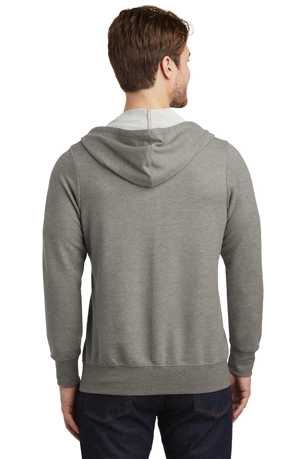 District Perfect Tri French Terry Full-Zip Hoodie. DT356