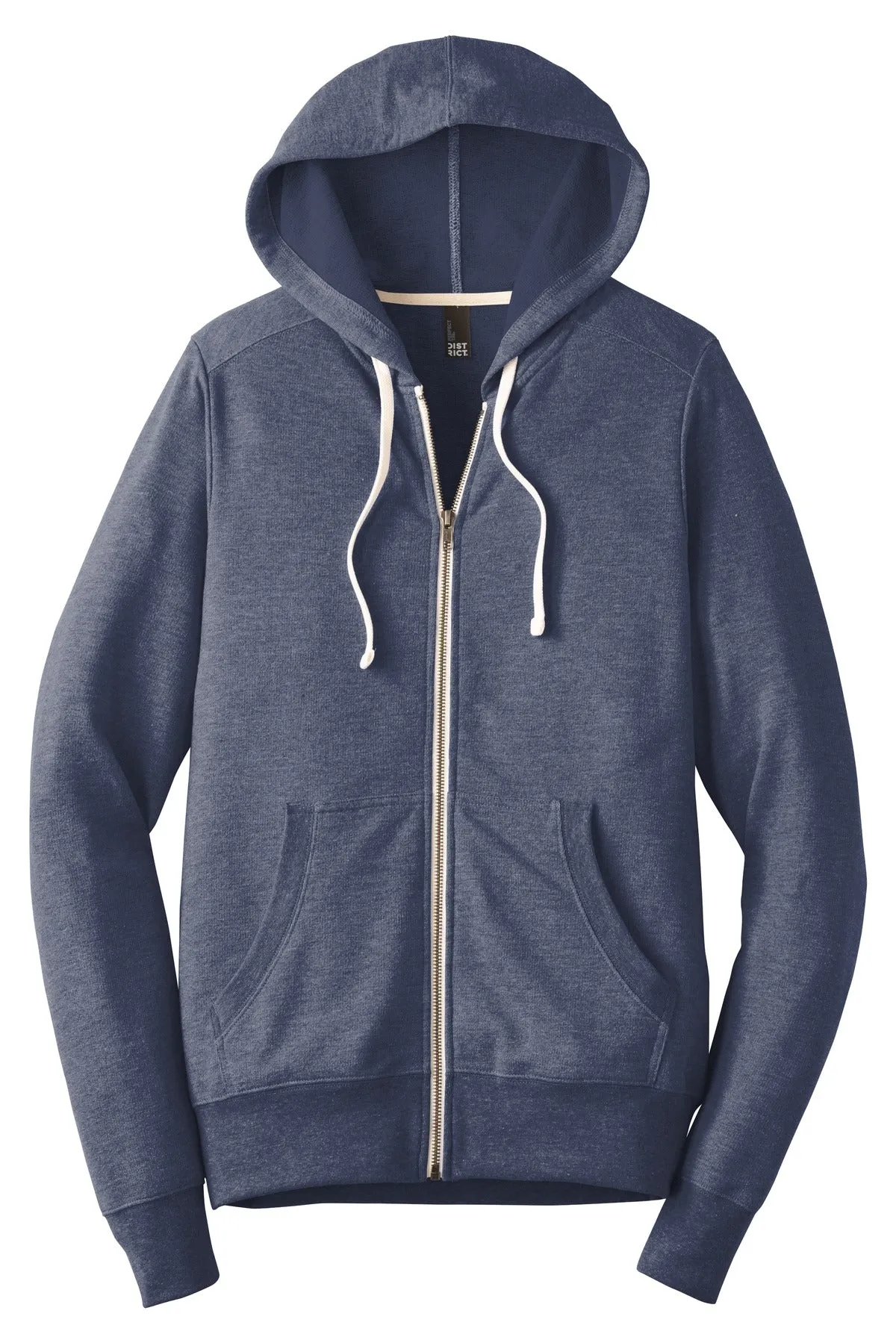 District Perfect Tri French Terry Full-Zip Hoodie. DT356