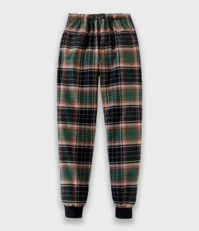 Comfortable Earth-Toned Flannel Jogger Pants