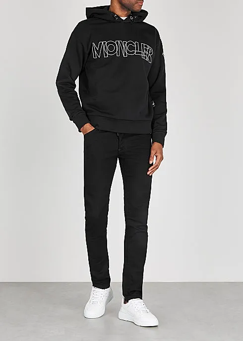 Grenoble black printed neoprene sweatshirt