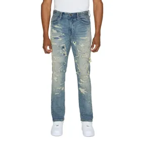 Heavy Distressed Jeans - Lisbon Blue