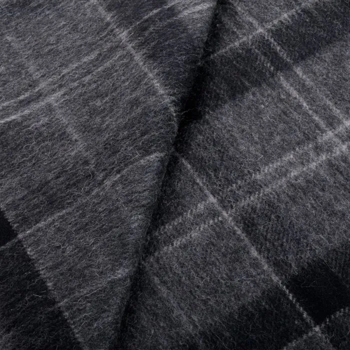 HOLDEN SCARF BLACK/GREY TARTAN