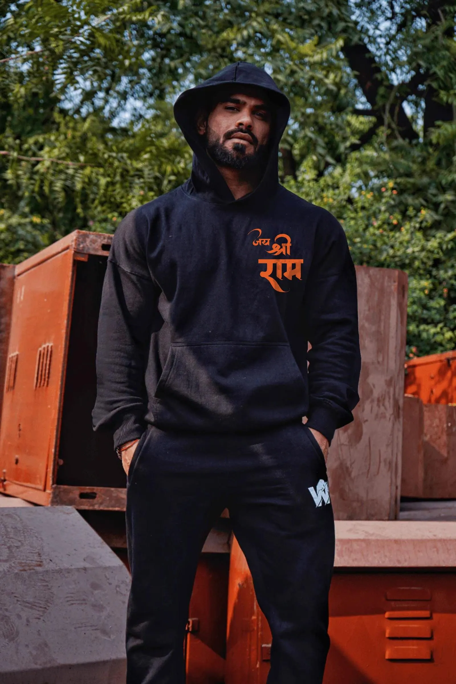 Jai Shree Ram Hanuman Ji Hoodie (BLACK)
