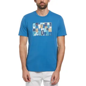 Jersey Multi Color Logo Graphic Tee
