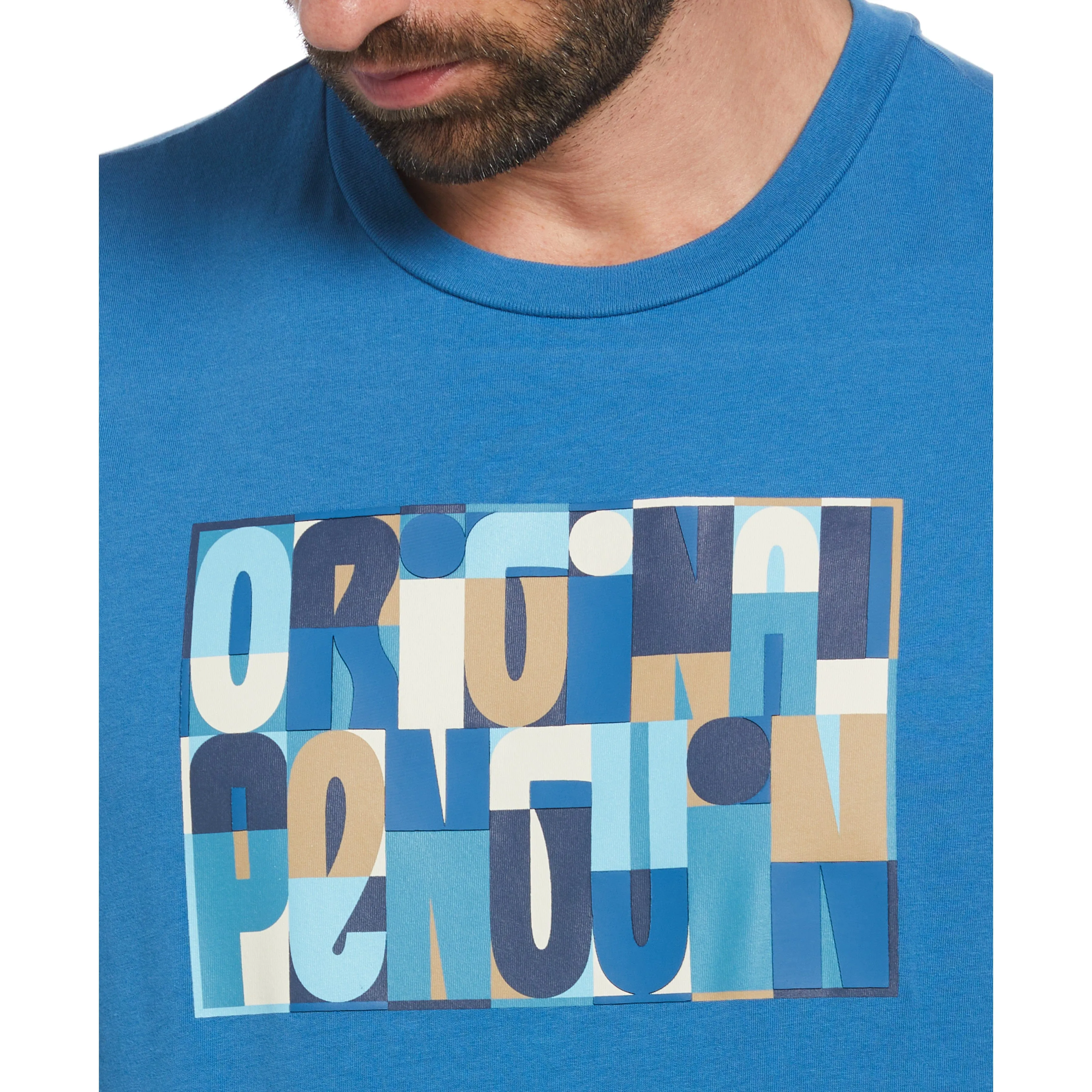 Jersey Multi Color Logo Graphic Tee