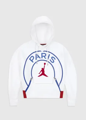 JORDAN: WOMEN'S AIR JORDAN PSG HOODIE [WHITE]
