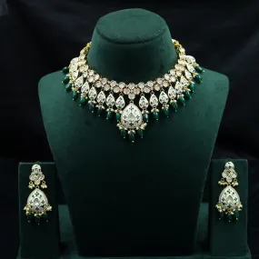 Kundan Meenakaree Necklace 12210-28