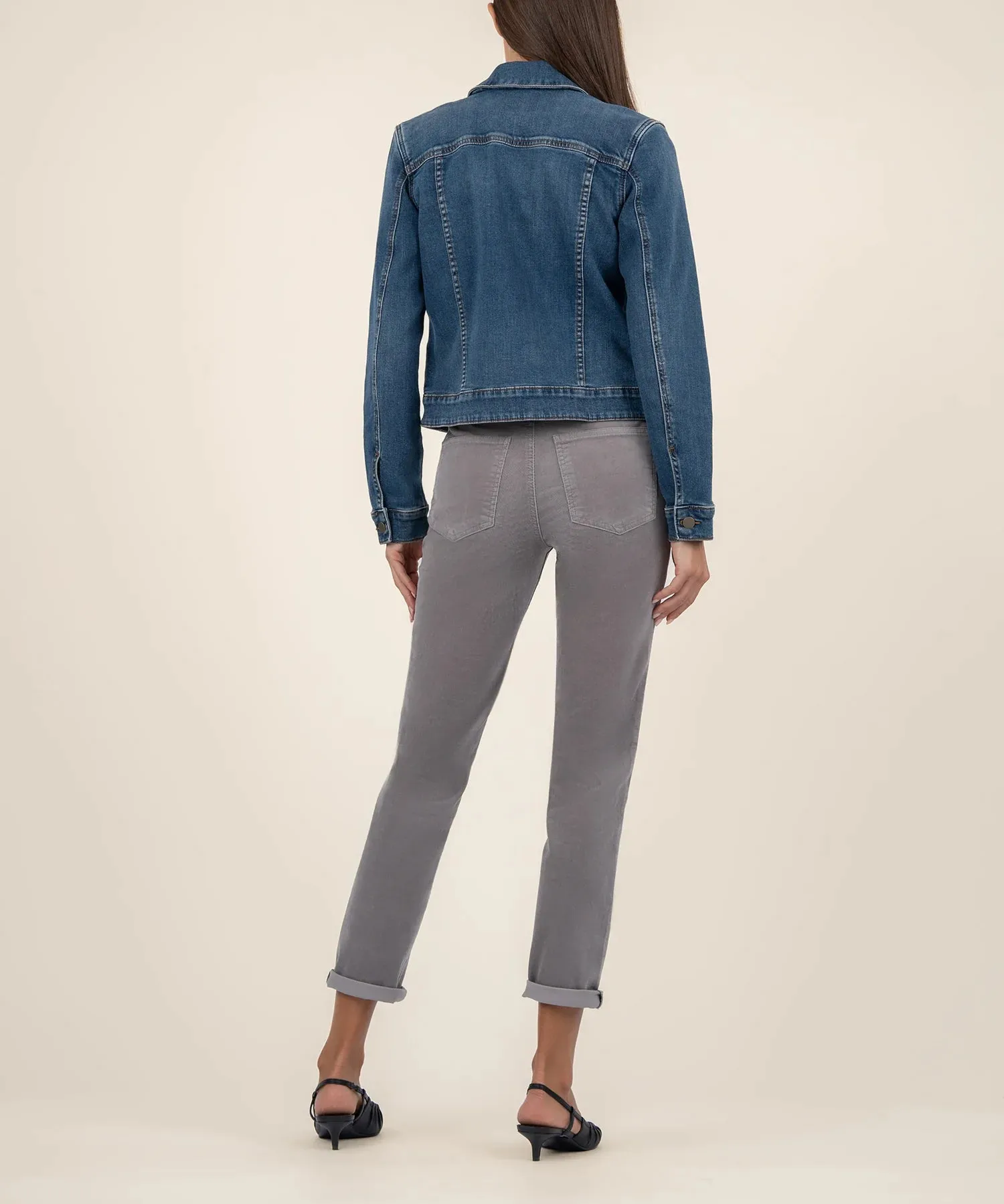 KUT1891MA6 Julia Crop Jacket W/Drop Shoulder