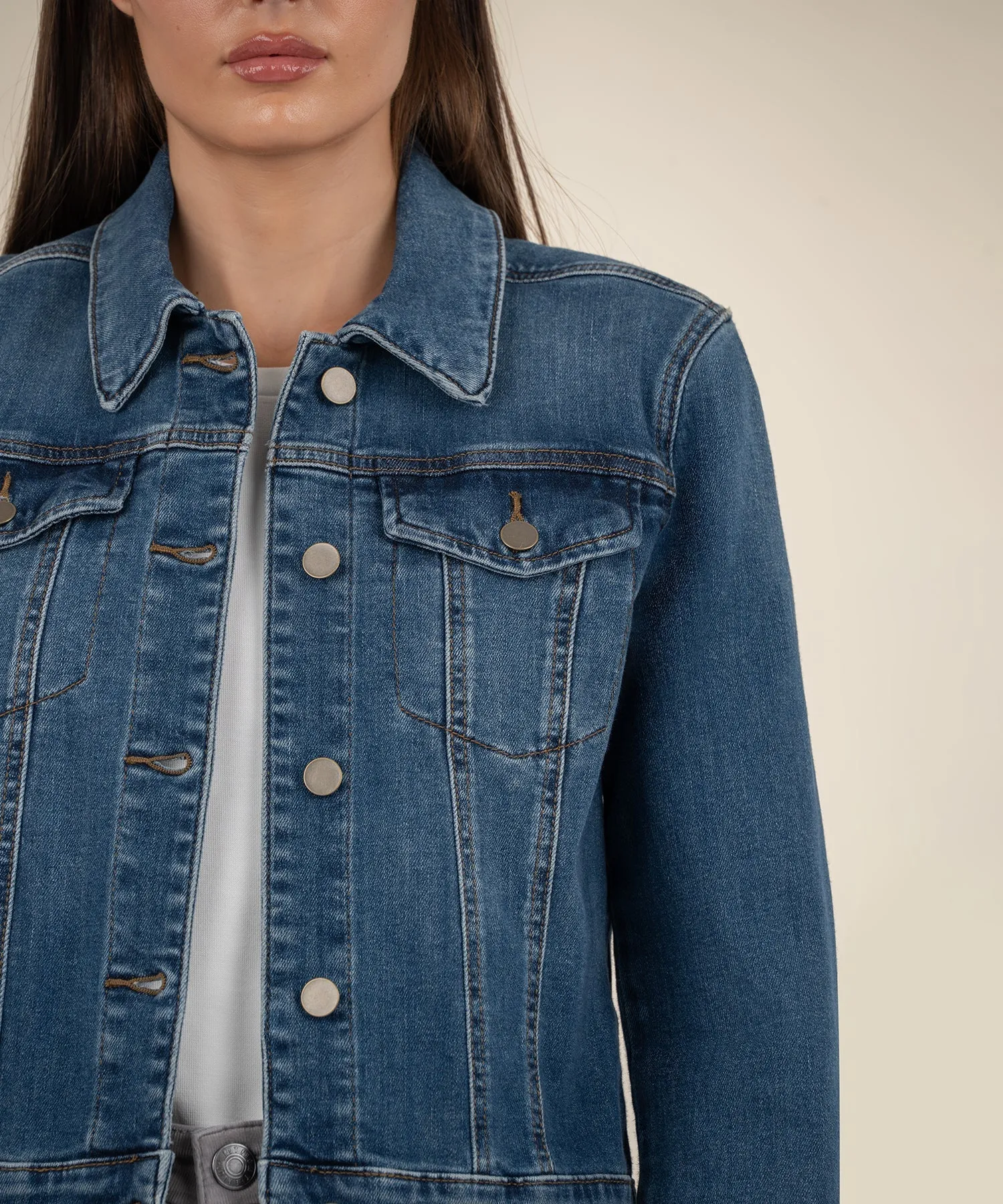 KUT1891MA6 Julia Crop Jacket W/Drop Shoulder
