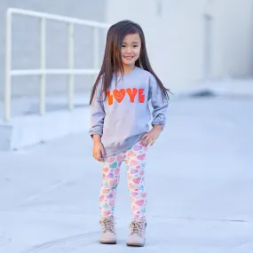 Love Smiley | Kids' Pullover Sweatshirt