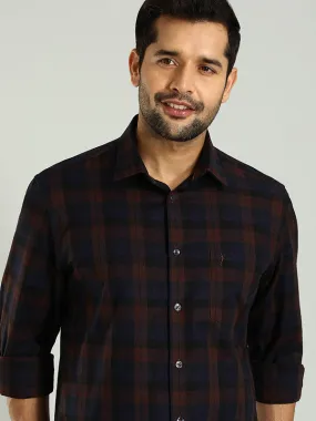 Optimized English Title: Mens Checked Full Sleeve Cotton Shirt - Stylish, Comfortable, and Durable
