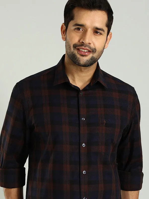 Optimized English Title: Mens Checked Full Sleeve Cotton Shirt - Stylish, Comfortable, and Durable