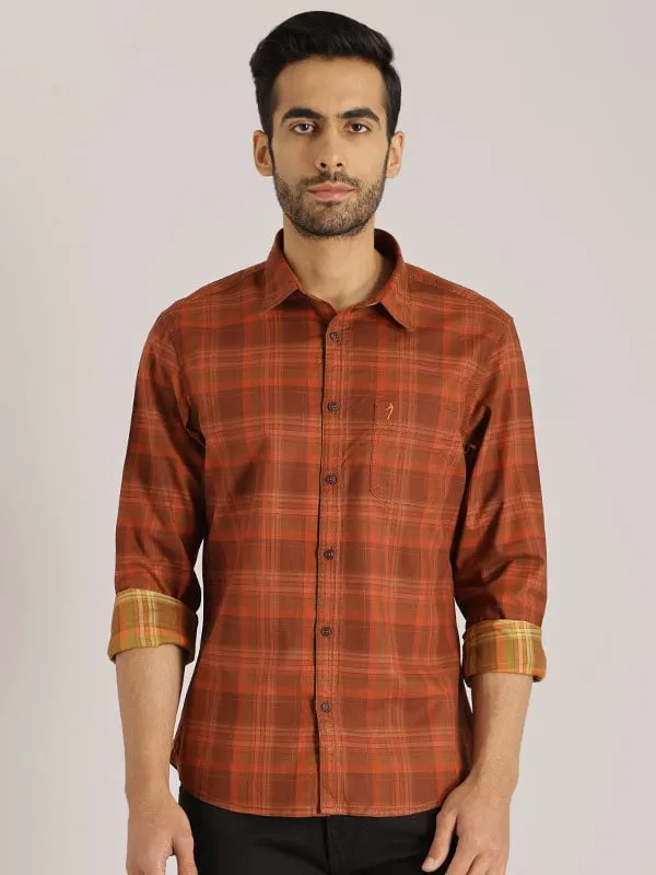Men Checked Full Sleeve Cotton Shirt