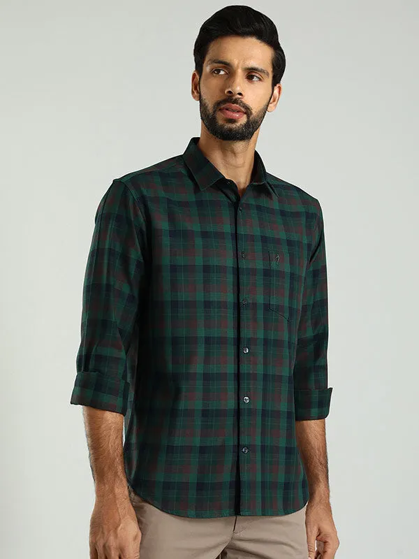 Optimized English Title: Mens Checked Full Sleeve Cotton Shirt - Stylish, Comfortable, and Durable