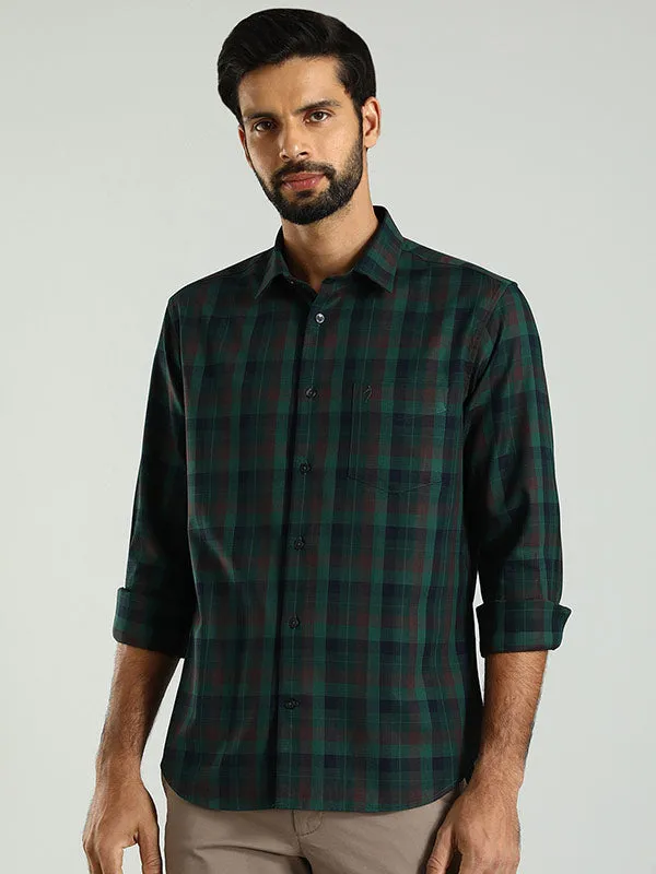 Optimized English Title: Mens Checked Full Sleeve Cotton Shirt - Stylish, Comfortable, and Durable
