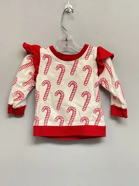 monica   andy Size 6M Red & Cream Candy Canes Organic Sweaters & Vests