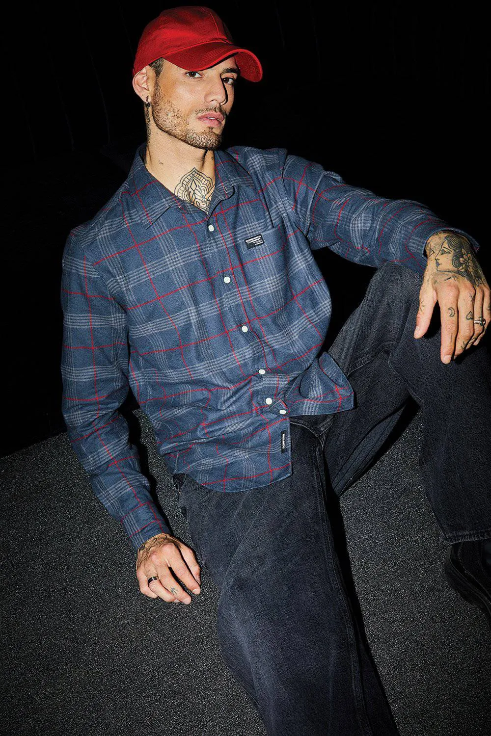 Multi Pattern Blue Regular Fit Shirt
