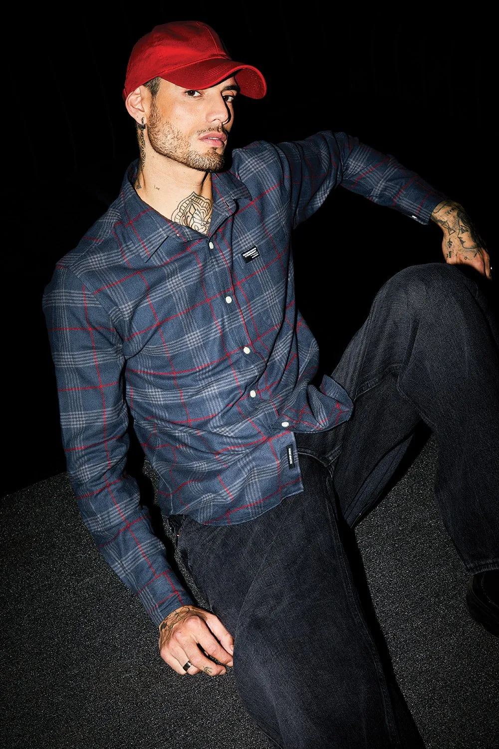 Multi Pattern Blue Regular Fit Shirt