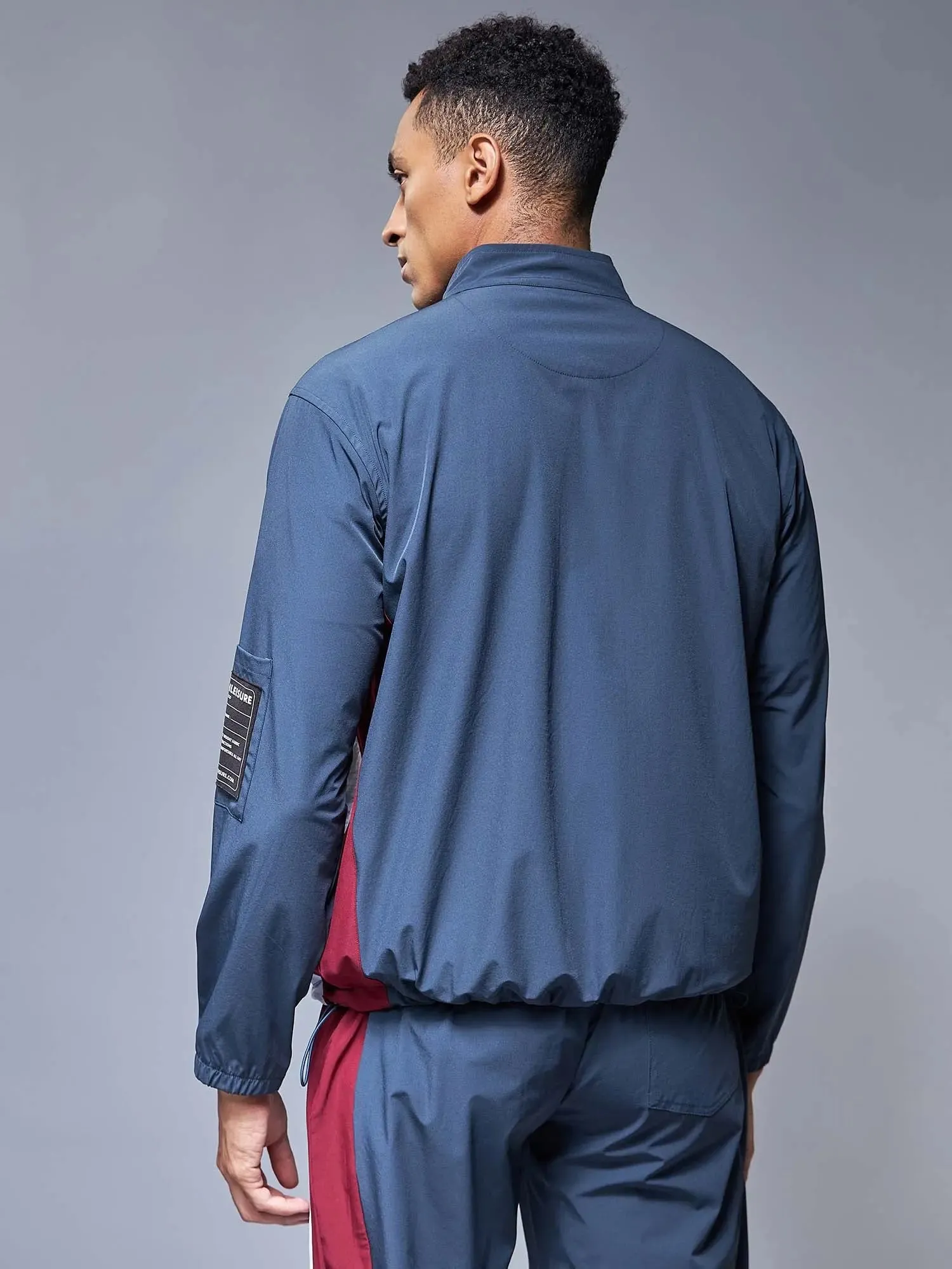Navy Windbreaker Jacket