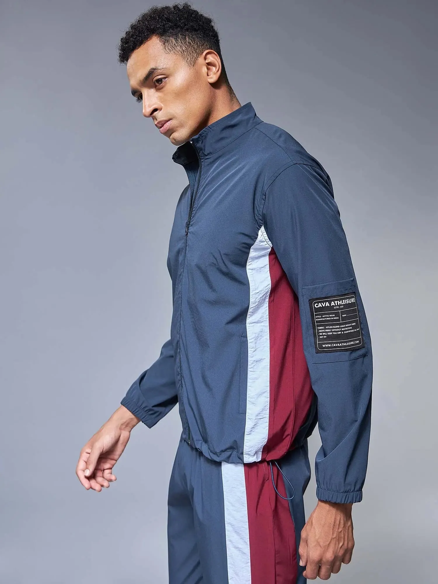 Navy Windbreaker Jacket