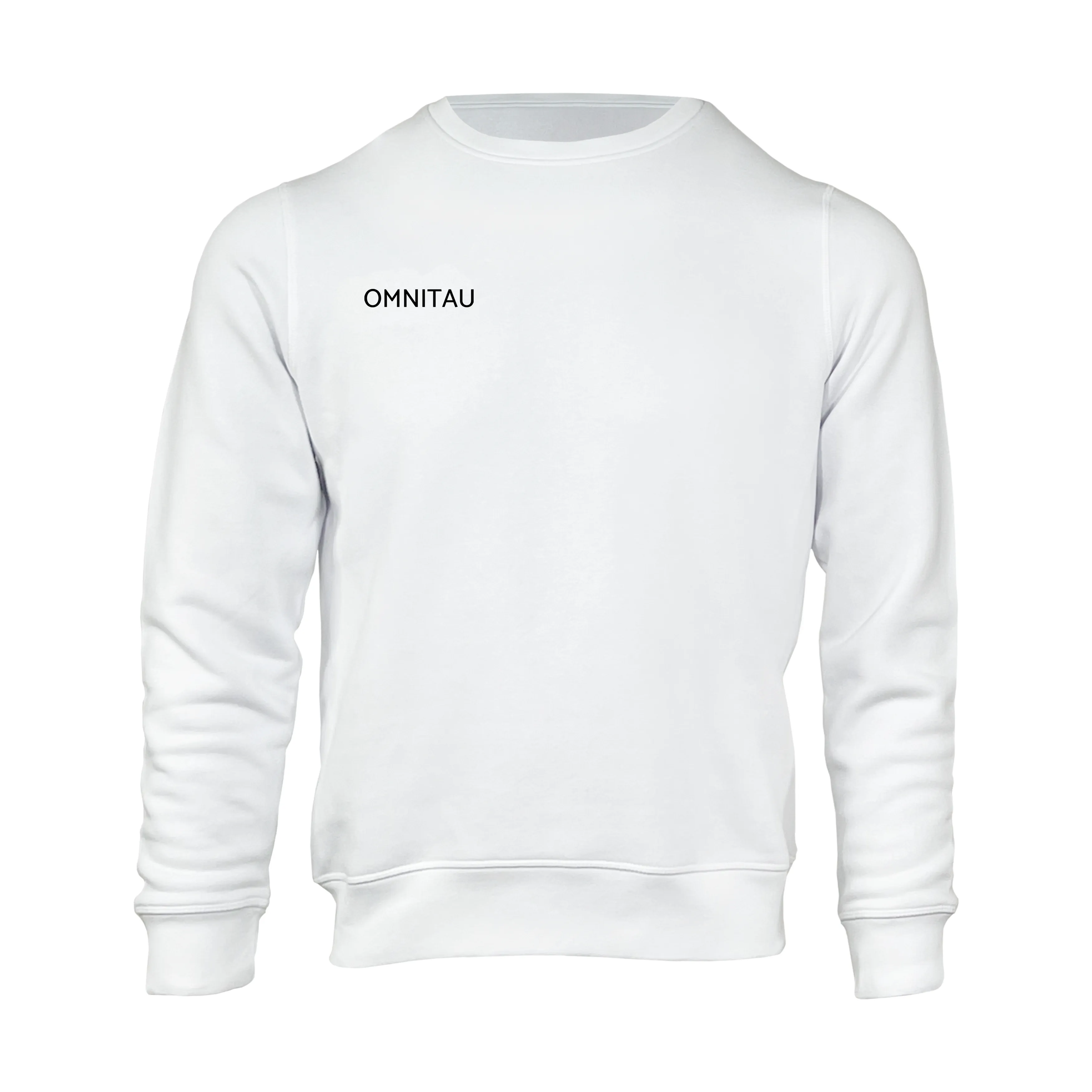 Omnitau Adult's Team Sports Crew Neck Cotton Sweatshirt - White